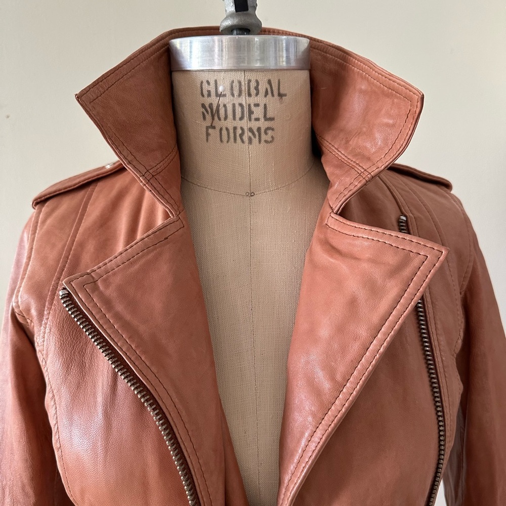 Tan Leather Moro Jacket